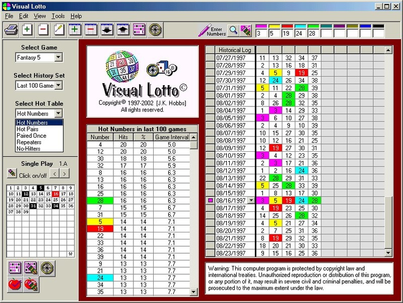 Visual Lotto Screenshot